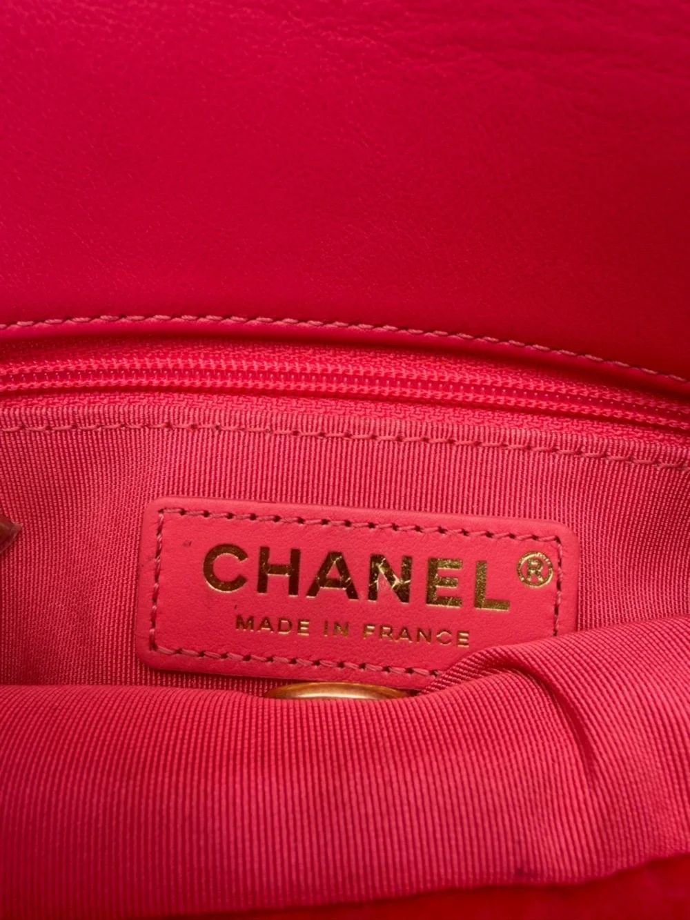 Chanel Shearling Hot Pink Quilted Flap Fur Shoulder Bag